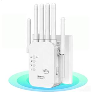 2026 WiFi Extenders Signal Booster for Home Long Range Up to 12880 sq. ft & 40 Devices, WiFi Extender Signal Booster, Internet Booster, Long Range WiFi Extender,Quick Setup