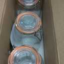 Wide Mouth Mason Jars 64 oz 3 Pack Half Gallon Glass Jar with Airtight Lids, Large Mason Jar with Scale Mark Food Storage Canning Jars for Pickling Flour Sugar Pasta Oats Cereal