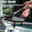 ROCKBROS Bike/Bicycle Phone Front Frame Bag, Waterproof, Tube Bag,Cycling Pouch, Bike Accessories for Men Compatible Phone Under 7