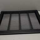 HVAC Premium 24" X 16" Steel Return Air Filter Grille for 1" Filter - Removable Face/Door - HVAC Duct Cover - Flat Stamped Face - Black [Outer Dimensions: 26 5/8" X 18 5/8"]