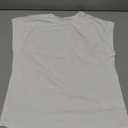 Girls Cap Sleeve T-Shirts Kids Summer Tunic Tops Cute Crewneck Tees Blouses for 5-14 Years White, Size 160