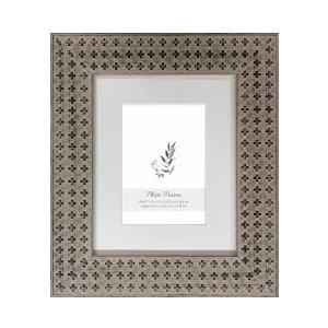 HD Designs Brown Cross Pattern Photo Frame, 8 x 10