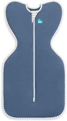 Love to Dream Swaddle UP, Baby Sleep Sack, Self-Soothing Swaddles for Newborns, Improves Sleep, Snug Fit Helps Calm Startle Reflex, New Born Essentials for Baby, 8-13lb, Denim