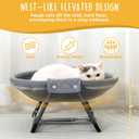 KITTY KINGDOM Elevated Cat Hammock Bed, Foldable No-Assembly Cat Bed with Breathable Mesh for Indoors and Outdoors Use, Lightweight Raised Pet Bed for Cats and Small Dogs