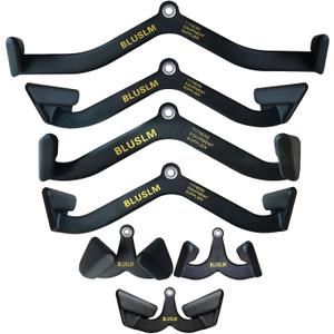 Pull Down Bar for Cable Machine, LAT Pulldown Attachments T-bar V-bar Cable Attachment for Gym, Back Tricep Strength Training Handle
