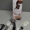 Travel Blow Dryer Brush in one, Dual Voltage 110V-240V Mini Hot Air Brush, Hair Trends Nano Titanium 2 Inch One Step Hair Dryer and Styler Volumizer Oval Shape (50 mm, White & Rose Gold)