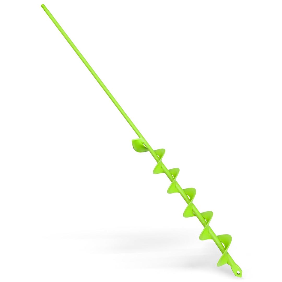 SYITCUN Auger Drill Bit for Planting - 2" X 32" Heavy-Duty Garden Auger Spiral Drill Bit - Bulb Planter Tool - 3/8" Hex Drive Drill