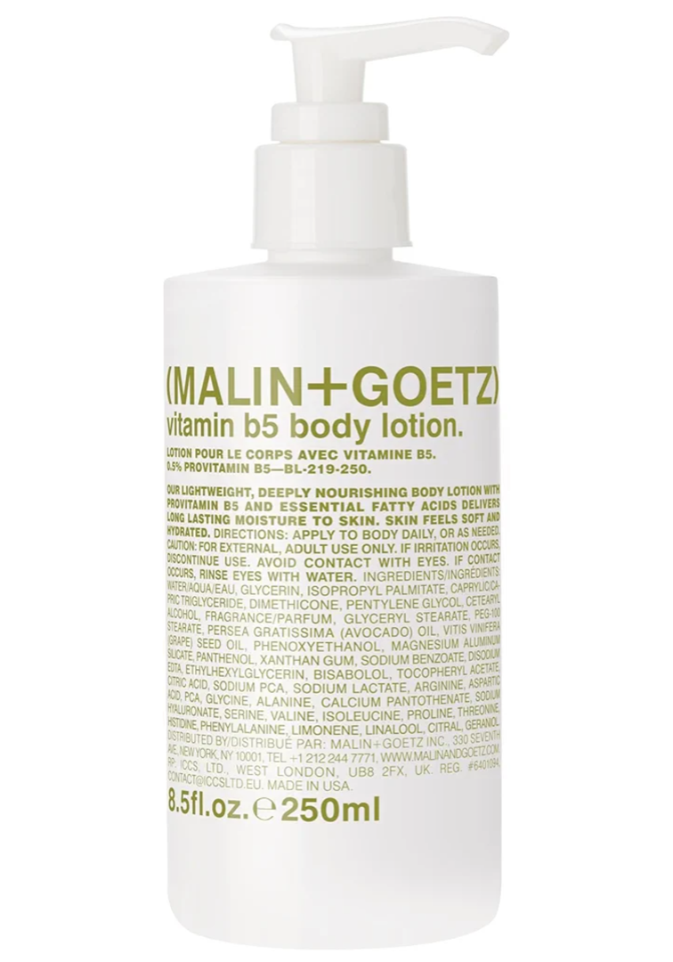 Malin + Goetz Vitamin B5 Body Lotion for Women & Men, 8.5 Fl. Oz. — Body Moisturizer for Dry Skin, All Skin Types, Dry Skin Moisturizer, Hydrating Body Lotion, Vegan & Cruelty Free