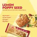 Atkins Soft Baked High Protein Bars, Lemon Poppy Seed Flavor, 15g Protein, 4g Net Carbs, 2g Sugar, Keto Snacks, Low Sugar Bars, High Fiber Snacks, 6 pack (4 bars each) (EXP 08/23/26)