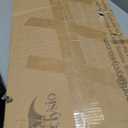 Cyclysio Industrial Pipe Clothing Rack, Reversible 7.25FT Wall Mounted Clothes Rack, Heavy Duty Garment Racks Closet Wardrobe with LED Lights& Shelves, Walk-in Closet System, White