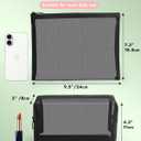 3 x 4 Pack Mesh Cosmetic Bags, Nylon Mesh Makeup Bags Set, Multipurpose Makeup Pouches, Travel Essentials Beauty Bag Set(Black) (Cube+Flat)