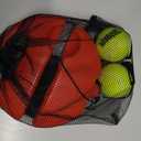 Teloon Solo Tennis Trainer Rebound Ball with String for Self Tennis Practice Training Tool for Adults or Kids Beginners with 2 String Balls Elastic and a Portable Mesh Bag
