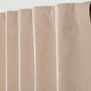 Rustic Linen Blend Curtains - Set of 2 Back Tab Panels, 50x84 Inch Each, Natural Textured Drapes for Living Room, Bedroom or Dining Room - Farmhouse Style Window Curtains, Light Filtering Fabric