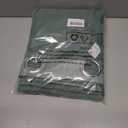 BGment Dark Green Sheer Curtains 72 Inches Long - Embroidered Leaf Pattern Light Filtering Cottage Core Botanical Semi Sheer Grommet Window Drapes for Farmhouse Living Room, 2 Panels, 52 x 72 Inch