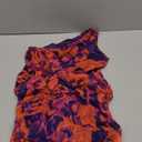 PRETTYGARDEN Women's One Shoulder Bodycon Dresses Summer 2025 Ruched Floral Beach Cocktail Wedding Guest Dress (Purple Orange)