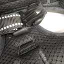 PHOEPET No Pull Dog Harness Medium Reflective Front Clip Vest with Handle, Adjustable 2 Metal Rings 3 Buckles, [Easy to Put on & Take Off](M, Black)