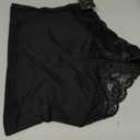 Tummy Control Thong Shapewear for Women Mid High Waist Shaper Panties Girdle Lace Shaping Thong Underwear (Large, 1# a Black(smoothing))