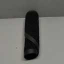 Smiry Half Circle Front Door Mat Outside Entrance, Heavy Duty Sturdy Natural Rubber Doormat, Trap Dirt and Moisture, Low Profile Mats for Indoor Outdoor Entry, Irregular Triangle (29.5x17, Black)