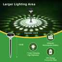 KVM Solar Lights Outdoor Waterproof, 6 Pack Bright Solar Pathway Lights, Multicolor & Warm White LED,Outdoor Solar Lights for Pathway Garden Yard Walkway Lawn Patio Landscape Decor (6)