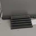 5-Tier Ladder Shelf - 50-Inch Narrow Leaning Bookshelf - Wooden Bookcase for Living Room, Bathroom, Kitchen, Office, or Bedroom Furniture by Lavish Home (Gray)