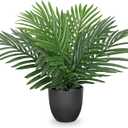 DILATATA 17 Artificial Palm Tree Indoor Palm Plant Faux Potted Plants Indoor Fake Tropical Palm Tree Silk Plants for Home Office Decor