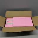 Toovip 50 Pack 5.25x3.25x8.25 Inch Small Light Pink Kraft Paper Bags with Handles Bulk, Gift Wrap Bags for Favors Grocery Retail Party Birthday Shopping Business Goody Craft Merchandise Take Out Sacks