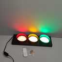 YVYKFZD Traffic Light Wall Lamp, LED Traffic Stop Light with Remote Control, Fun Room Decor Traffic Signal Light, Red Yellow Green Wall Lamp for Kids Bedroom