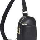 INICAT RFID Blocking Sling Bag, Anti Theft Crossbody Bag for Women, Travel Fanny Pack Style Purse, Vegan Leather