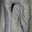 Pharmedoc Pregnancy Pillows, U-Shape Full Body Pillow -Removable Cover Jumbo Size - Gray - Pregnancy Pillows for Sleeping - Body Pillows for Adults, Maternity Pillow and Pregnancy Must Haves