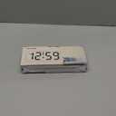 Peakeep Small Digital Alarm Clock Plug in for Bedrooms Bedside, Tiny Electric Clock Large Big Numbers Display with Battery Backup for Desk Table, 6 Dimmers, 5 Adjustable Alarm Volumes (Blue)