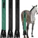3 PCS Horse Tail Bags, Horse Tail Guard Bag with Fringe, Oxford Cloth Horsetail Bag with Adjustable Nylon Fastener, Ponytail Protective Bag to Keep Clean and Prevent Mosquitoes