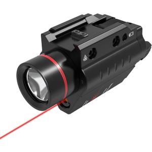 Feyachi Red/Green Laser Flashlight Combo 500 Lumen Tactical Light with Picatinny Rail Mount (Black)