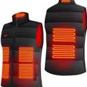 YBWLCLO Heated Vest for Men and Women with Side Zipper - Adjustable Fit and 3-Temp Electric Vest (Battery Not Included) (Large-X-Large)