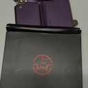 Defencase Compatible with iPhone 16 Case Wallet with RFID Blocking Card Holder for Women and Men, Fashion PU Leather Magnetic Snap Flip Zipper Strap Wallet Phone Case for iPhone 16 6.1", Purple