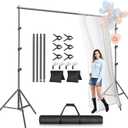 EMART Photo Backdrop Stand kit, 9 x 10 ft Back Drop Adjustable Frame for Photography, Photoshoot Banner Background Support Holder for Parties Dectoration