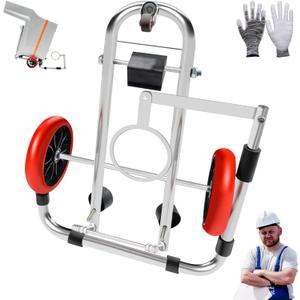 Toilet Lifting Tool - Portable Installation Jack with Foldable Cart, Heavy-Duty Wheels for Easy Toilet Repair, Move & Positioning by Plumbers