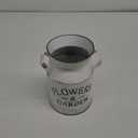 Galvanized Metal Rusty Milk Can Jug Pot for Home,Garden Decoration or Gift (Large)