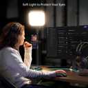 UBeesize Zoom Lighting for Computer, Video Conference Lighting for Video Calls, Desk Light with Stand and Phone Holder for Webcam, Home Office, Podcast, Online Meetings, Live Streaming