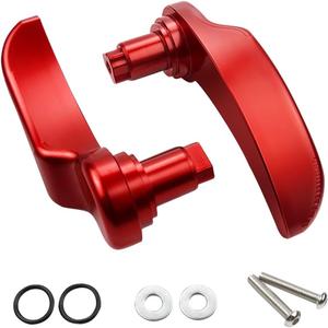 MDPROMCP Saddle Bag Latch Lever - Saddle Bag Lid Lifters Aluminum Compatible With Harley Davidson 2014-2025 Street Glide Road King Special Road Glide Special Ultra Limited with Hard Bags (Red)