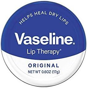 Vaseline Therapy Lip Balm Tin, Original, 0.6 Ounce (Pack of 3)