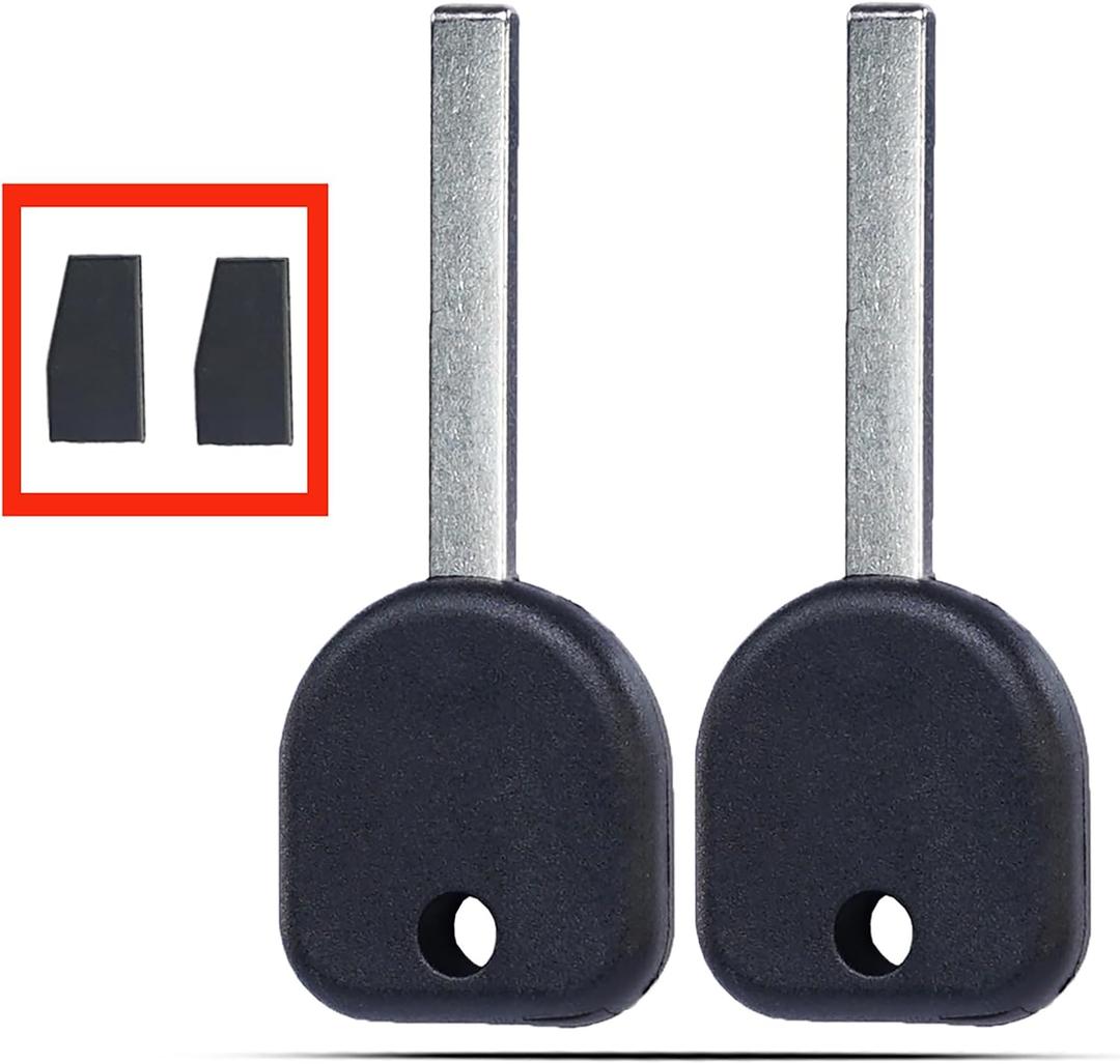 MechanMagic Key Fob Replacement Fits for Buick Chevrolet GMC 2010-2021 Uncut Transponder Ignition Car Key B119 HU100 46chip (Set of 2)