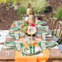 350 Pcs Tropical Wedding Bridal Shower Paper Plate Palm leaf Napkin Cup Hibiscus flower Disposable Tableware Set With Knives Fork Cheers to Love Bachelorette Party Favor for 50 Guest