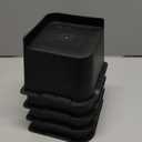 Bed Risers 4 Inch Heavy Duty, Furniture Risers for Bed Desk Table Sofa Couch，Oversized Bed Lifts Risers, Support up to 5000 Lbs(4 Pack Black)