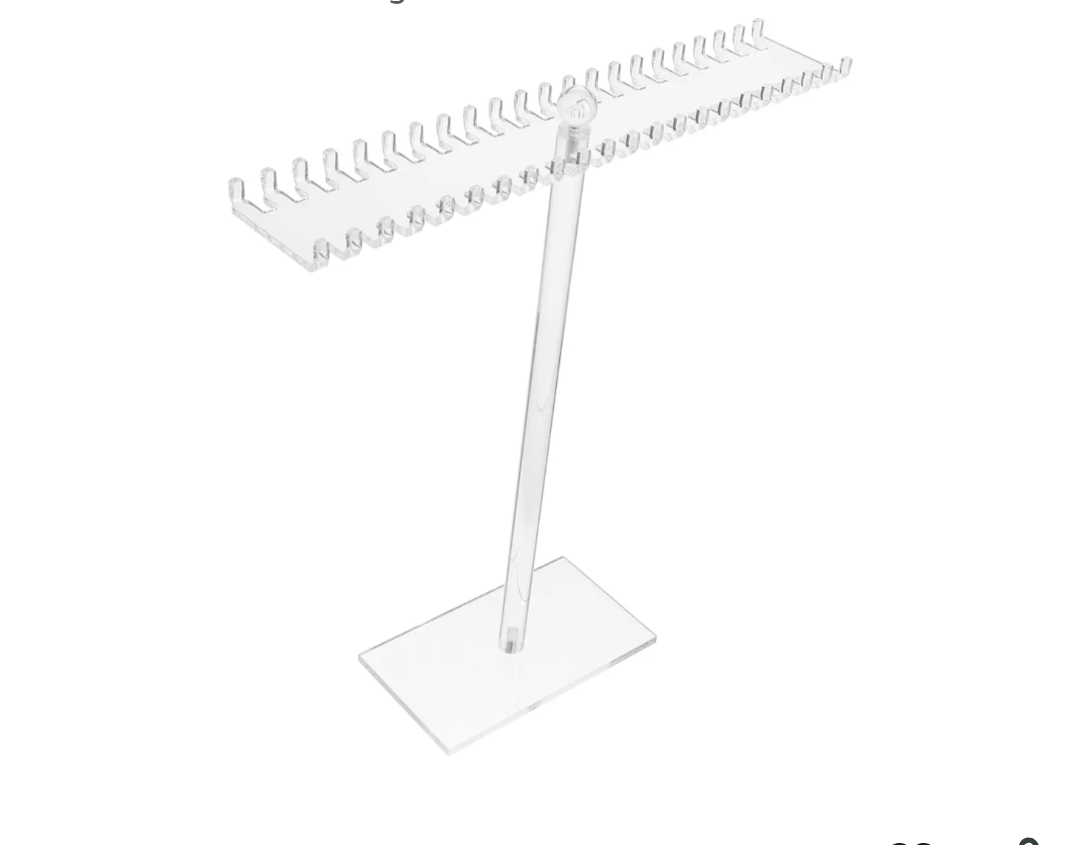 Elegant Acrylic Jewelry Display Stands Necklace Earring Rack for Retail Necklace Organizer and Holder Minimalist Look