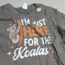 Koala Bear Australia I'm Just Here For The Koalas T-Shirt, Gray, Size: XL Ladies