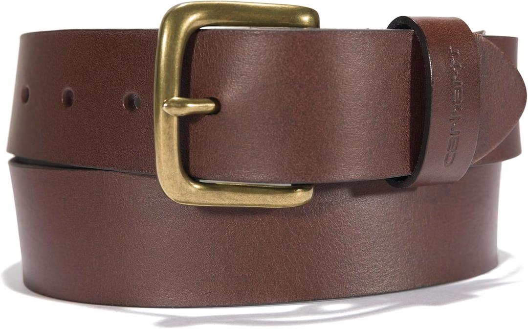 Carhartt Men's Bridle Leather Classic Buckle and Scratchless Belts (36)