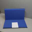 ECR4Kids Everyday Folding Rest Mat, 4-Section, 1in, Classroom Furniture, Blue/Grey