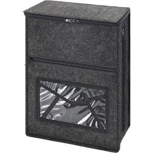 Mail Slot Catcher Bag, Indoor Grey Mail Catcher Felt Made, High Capacity Mail Slot Cover, Space Saving, Self-Adhesive, Practical Home Accessories, Housewarming Gift