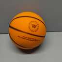 The Official Silent Basketball (Size 7)  Uncompressed Indoor Basketball for Quiet Dribbling  Grooved Airless Indoor Training PU Foam Basket Ball  Ready to Play for All Ages (29.5")