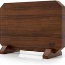 HOSHANHO Magnetic Knife Block, Thickened Acacia Wood Kitchen Knife Holder Stand with Strong Magnets, Multifunctional Double Side Knife Storage Organizer for Kitchen Counter